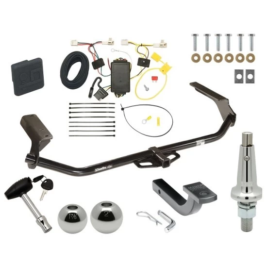 Custom Fit Trailer Hitch Draw-Bar w/ Pin/Clip Wiring Harness (Plug & Play) Interchangeable 2" & 1-7/8" Ball Security Lock Pin Rubber Hitch Plug Cover Installation Hardware Installation Instructions 365120 118482 63802 580407 2211 Draw-T Trailer Tow Hitch For 09-16 Toyota Venza Class 2 Ultimate Package w/ Wiring Draw Bar Kit Interchange 2" 1-7/8" Ball Lock and Cover