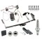 Trailer Tow Hitch For 04-10 Toyota Sienna All Models Ultimate Package w/ Wiring Draw Bar Kit Interchange 2" 1-7/8" Ball Lock and Cover
