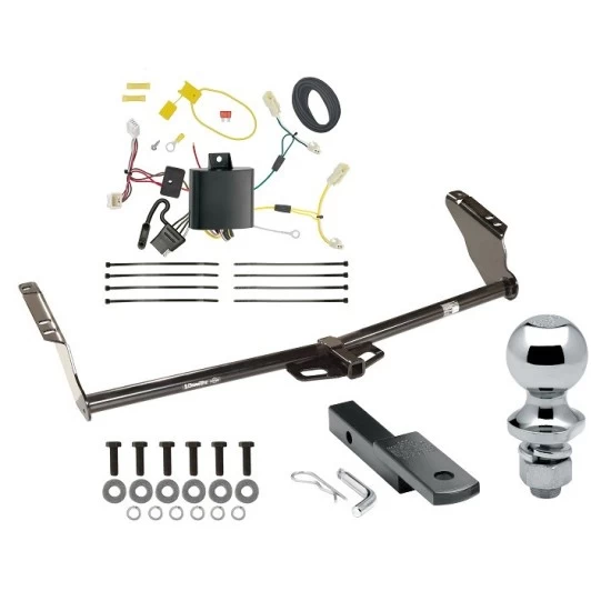 Trailer Tow Hitch For 11-14 Toyota Sienna (15-20 SE ONLY) Complete Package w/ Wiring Draw Bar and 1-7/8" Ball