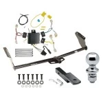 Trailer Tow Hitch For 15-20 Toyota Sienna Exc SE Complete Package w/ Wiring Draw Bar and 1-7/8" Ball