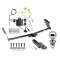 Trailer Tow Hitch For 15-20 Toyota Sienna Exc SE Complete Package w/ Wiring Draw Bar Kit and 2" Ball