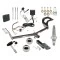 Trailer Tow Hitch For 12-16 Honda CR-V All Models Class 2 Ultimate Package w/ Wiring Draw Bar Kit Interchange 2" 1-7/8" Ball Lock and Cover