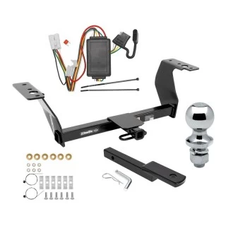 Trailer Tow Hitch For 14-18 Subaru Forester Complete Package w/ Wiring Draw Bar and 1-7/8" Ball