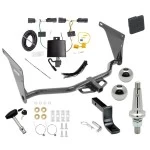 Trailer Tow Hitch For 19-19 Ford Escape All Models Class 2 Ultimate Package w/ Wiring Draw Bar Kit Interchange 2" 1-7/8" Ball Lock and Cover