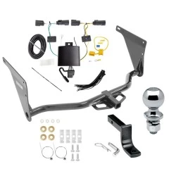 Trailer Tow Hitch For 19-19 Ford Escape All Models Class 2 Complete Package w/ Wiring Draw Bar Kit and 2" Ball