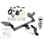 Trailer Tow Hitch For 17-18 Ford Escape All Models Complete Package w/ Wiring Draw Bar and 1-7/8" Ball