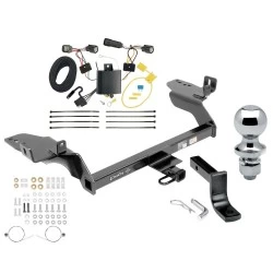 Trailer Tow Hitch For 17-18 Ford Escape All Models Complete Package w/ Wiring Draw Bar and 1-7/8" Ball