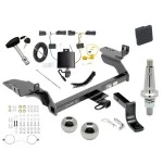 Trailer Tow Hitch For 19-19 Ford Escape All Models Ultimate Package w/ Wiring Draw Bar Kit Interchange 2" 1-7/8" Ball Lock and Cover