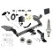 Trailer Tow Hitch For 19-19 Ford Escape All Models Ultimate Package w/ Wiring Draw Bar Kit Interchange 2" 1-7/8" Ball Lock and Cover