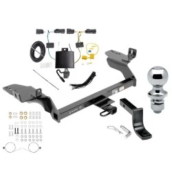 Trailer Tow Hitch For 19-19 Ford Escape All Models Complete Package w/ Wiring Draw Bar and 1-7/8" Ball
