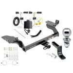 Trailer Tow Hitch For 2019 Ford Escape Complete Package w/ Wiring Draw Bar Kit and 2" Ball