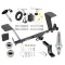 Trailer Tow Hitch For 13-18 Lexus ES350 All Models Ultimate Package w/ Wiring Draw Bar Kit Interchange 2" 1-7/8" Ball Lock and Cover