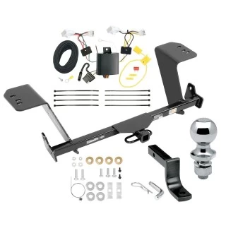 Trailer Tow Hitch For 13-18 Lexus ES350 All Models Complete Package w/ Wiring Draw Bar and 1-7/8" Ball