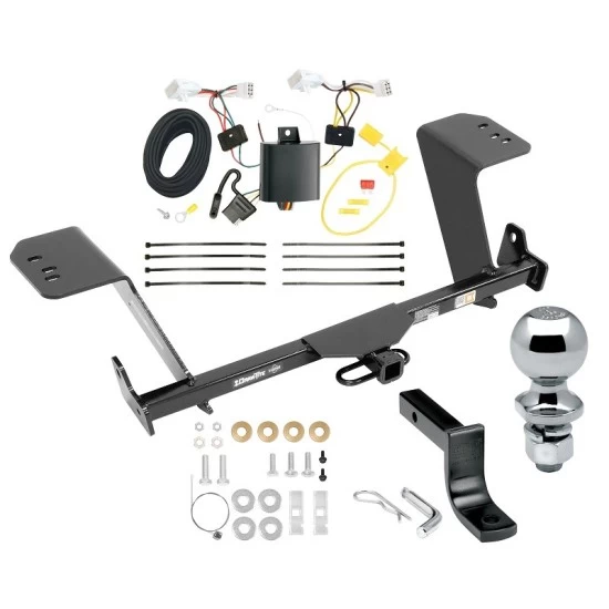 Trailer Tow Hitch For 13-18 Lexus ES350 All Models Complete Package w/ Wiring Draw Bar Kit and 2" Ball