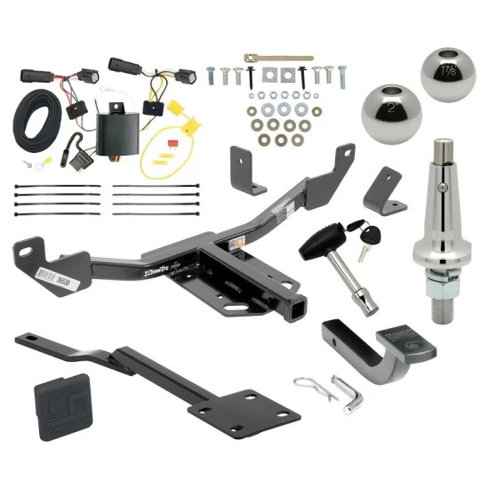 Custom Fit Trailer Hitch Draw-Bar w/ Pin/Clip Wiring Harness (Plug & Play) Interchangeable 2" & 1-7/8" Ball Security Lock Pin Rubber Hitch Plug Cover Installation Hardware Installation Instructions 365380 118639 63802 580407 2211 Draw-T Trailer Tow Hitch For 14-17 Buick Regal Class 2 Ultimate Package w/ Wiring Draw Bar Kit Interchange 2" 1-7/8" Ball Lock and Cover