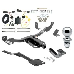 Trailer Tow Hitch For 14-17 Buick Regal Class 2 Complete Package w/ Wiring Draw Bar Kit and 2" Ball