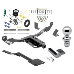 Trailer Tow Hitch For 11-17 Buick Regal 13-15 Chevy Malibu (2016 Old Body) 13-19 Cadillac XTS Class 2 Complete Package w/ Wiring Draw Bar and 1-7/8" Ball