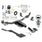 Trailer Tow Hitch For 11-17 Buick Regal 13-15 Chevy Malibu (2016 Old Body) 13-19 Cadillac XTS Class 2 Complete Package w/ Wiring Draw Bar Kit and 2" Ball