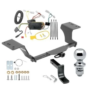 Trailer Tow Hitch For 12-17 Toyota Camry All Models Class 2 Complete Package w/ Wiring Draw Bar and 1-7/8" Ball