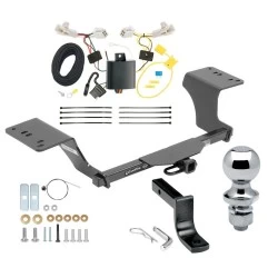 Trailer Tow Hitch For 13-18 Toyota Avalon All Models Class 2 Complete Package w/ Wiring Draw Bar and 1-7/8" Ball