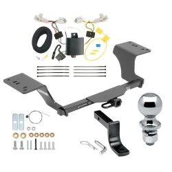Trailer Tow Hitch For 13-18 Toyota Avalon All Models Class 2 Complete Package w/ Wiring Draw Bar Kit and 2" Ball