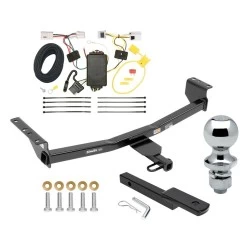 Trailer Tow Hitch For 08-20 Nissan Rogue 14-14 Rogue Select Class 2 Complete Package w/ Wiring Draw Bar and 1-7/8" Ball