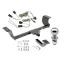 Trailer Tow Hitch For 05-07 Chrysler 300 08-14 Dodge Challenger 06-10 Charger Class 2 Complete Package w/ Wiring Draw Bar Kit and 2" Ball