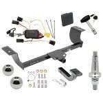 Trailer Tow Hitch For 05-10 Chrysler 300 05-08 Dodge Magnum Class 2 Ultimate Package w/ Wiring Draw Bar Kit Interchange 2" 1-7/8" Ball Lock and Cover
