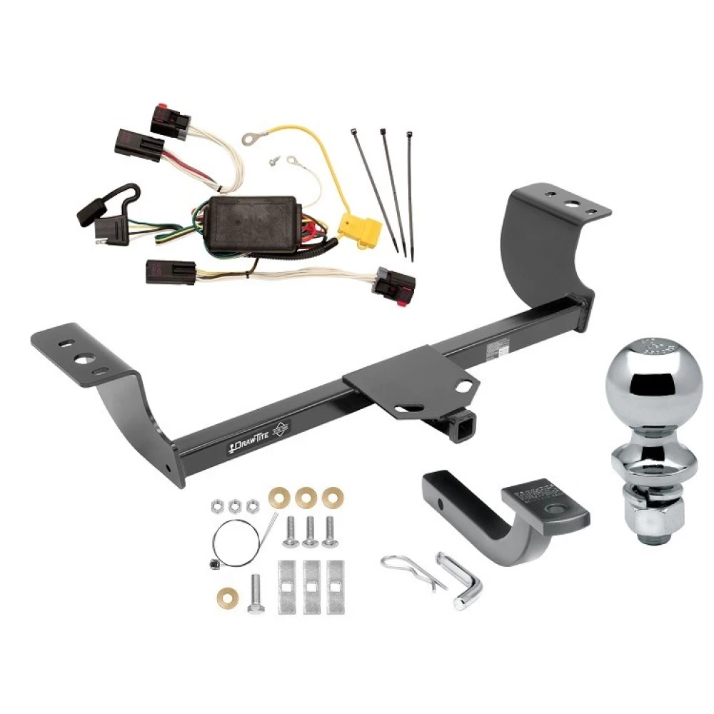 Trailer Tow Hitch For 05-10 Chrysler 300 05-08 Dodge Magnum Class 2 Complete Package w/ Wiring Draw Bar Kit and 2" Ball