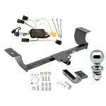 Trailer Tow Hitch For 05-10 Chrysler 300 05-08 Dodge Magnum Class 2 Complete Package w/ Wiring Draw Bar Kit and 2" Ball