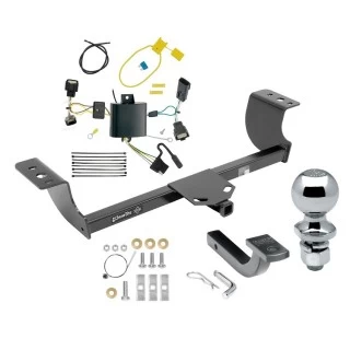 Trailer Tow Hitch For 15-23 Dodge Charger All Models Class 2 Complete Package w/ Wiring Draw Bar Kit and 2" Ball