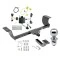 Trailer Tow Hitch For 15-23 Dodge Charger All Models Class 2 Complete Package w/ Wiring Draw Bar Kit and 2" Ball