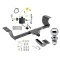 Trailer Tow Hitch For 15-23 Dodge Challenger Except Models w/Quad Tip Exhaust Class 2 Complete Package w/ Wiring Draw Bar Kit and 2" Ball