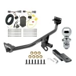 Trailer Tow Hitch For 16-18 Hyundai Tucson All Models Class 2 Complete Package w/ Wiring Draw Bar and 1-7/8" Ball