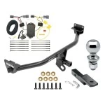 Trailer Tow Hitch For 16-18 Hyundai Tucson All Models Class 2 Complete Package w/ Wiring Draw Bar Kit and 2" Ball