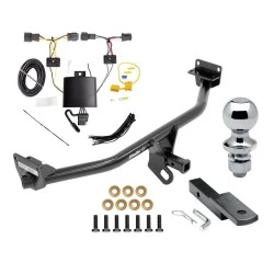Trailer Tow Hitch For 19-21 Hyundai Tucson Excluding Night Edition Complete Package w/ Wiring Draw Bar and 1-7/8" Ball