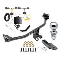 Trailer Tow Hitch For 19-21 Hyundai Tucson Excluding Night Edition Complete Package w/ Wiring Draw Bar Kit and 2" Ball