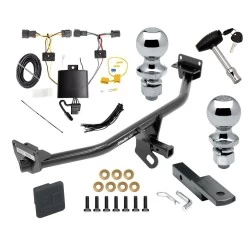 Trailer Tow Hitch For 19-21 Hyundai Tucson Excluding Night Edition Deluxe Package Wiring 2" and 1-7/8" Ball and Lock