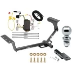 Trailer Tow Hitch For 06-12 Toyota RAV4 All Models Class 2 Complete Package w/ Wiring Draw Bar Kit and 2" Ball
