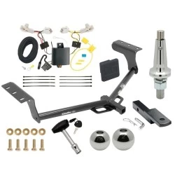Trailer Tow Hitch For 13-18 Toyota RAV4 All Models Class 2 Ultimate Package w/ Wiring Draw Bar Kit Interchange 2" 1-7/8" Ball Lock and Cover