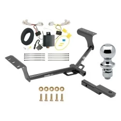 Trailer Tow Hitch For 13-18 Toyota RAV4 All Models Class 2 Complete Package w/ Wiring Draw Bar and 1-7/8" Ball