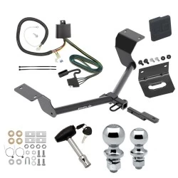 Ultimate Tow Package For 17-27 Honda CR-V Exc Hybrid Trailer Hitch w/ Wiring Draw-Bar Dual 2" and 1-7/8" Ball Lock Bracket Cover 1-1/4" Receiver