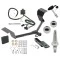 Trailer Tow Hitch For 17-27 Honda CR-V Exc Hybrid Class 2 Ultimate Package w/ Wiring Draw Bar Kit Interchange 2" 1-7/8" Ball Lock and Cover