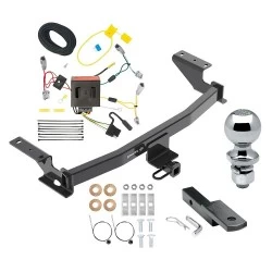 Trailer Tow Hitch For 13-16 Mazda CX-5 All Models Class 2 Complete Package w/ Wiring Draw Bar Kit and 2" Ball