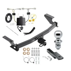 Trailer Tow Hitch For 22-25 Mazda CX-5 All Models Complete Package w/ Wiring Draw Bar and 1-7/8" Ball
