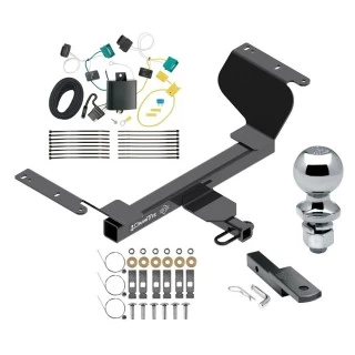 Trailer Tow Hitch For 18-24 Chevrolet Equinox Gasoline, Exc Premier Class 2 Complete Package w/ Wiring Draw Bar Kit and 2" Ball