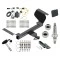 Trailer Tow Hitch For 18-24 Chevrolet Equinox Gasoline, Premier Class 2 Ultimate Package w/ Wiring Draw Bar Kit Interchange 2" 1-7/8" Ball Lock and Cover