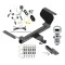 Trailer Tow Hitch For 18-25 GMC Terrain Gasoline, w/o Factory Tow PKG Complete Package w/ Wiring Draw Bar and 1-7/8" Ball