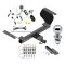 Trailer Tow Hitch For 18-25 GMC Terrain Gasoline, w/o Factory Tow PKG Class 2 Complete Package w/ Wiring Draw Bar Kit and 2" Ball