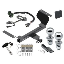 Trailer Tow Hitch For 18-25 GMC Terrain Chevy Equinox Gasoline Deluxe Package Wiring 2" and 1-7/8" Ball and Lock